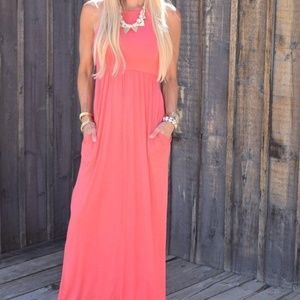 NWOT Coral Maxi Empire waste Size /L